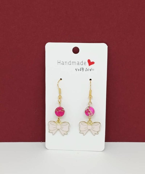 Boucles d'oreilles artisanale -jaspe impériale - clin d oeil