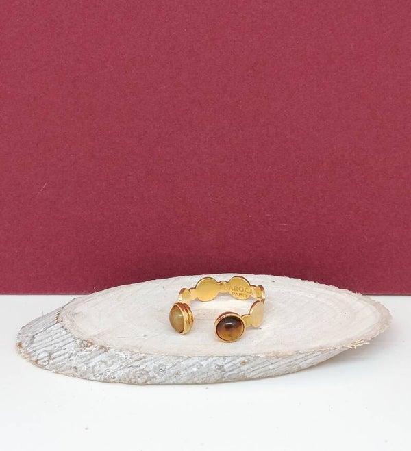 Bague acier leonie 1