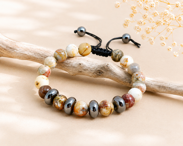 Bracelet en pierre naturelle Crazy Lace Agate-Calyra