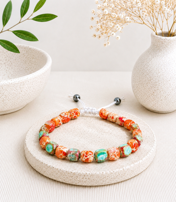 Bracelet Jaspe Impérial Multicolore – Terre Nomade