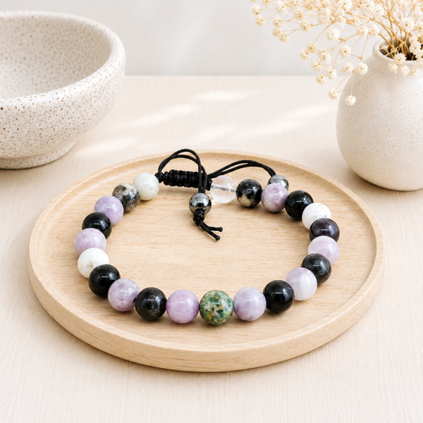 Bracelet en tourmaline multicolore – Harmonie Nomade