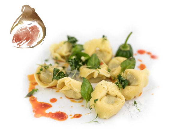 Tortelloni mit roher Landschinken-Füllung, 500 g frische Pasta