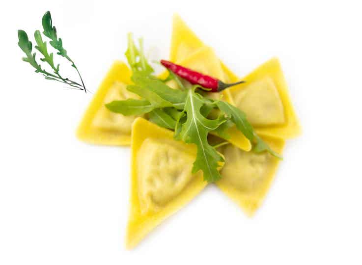 Trigoni mit Ricotta & Rucola-Füllung, 500 g frische Pasta