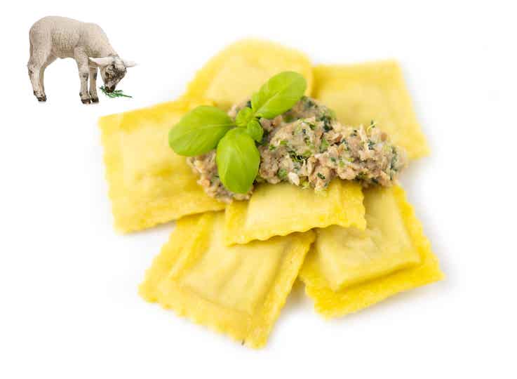 Agnolotti mit geschmortem Lamm & Rosmarin, 500 g frische Pasta