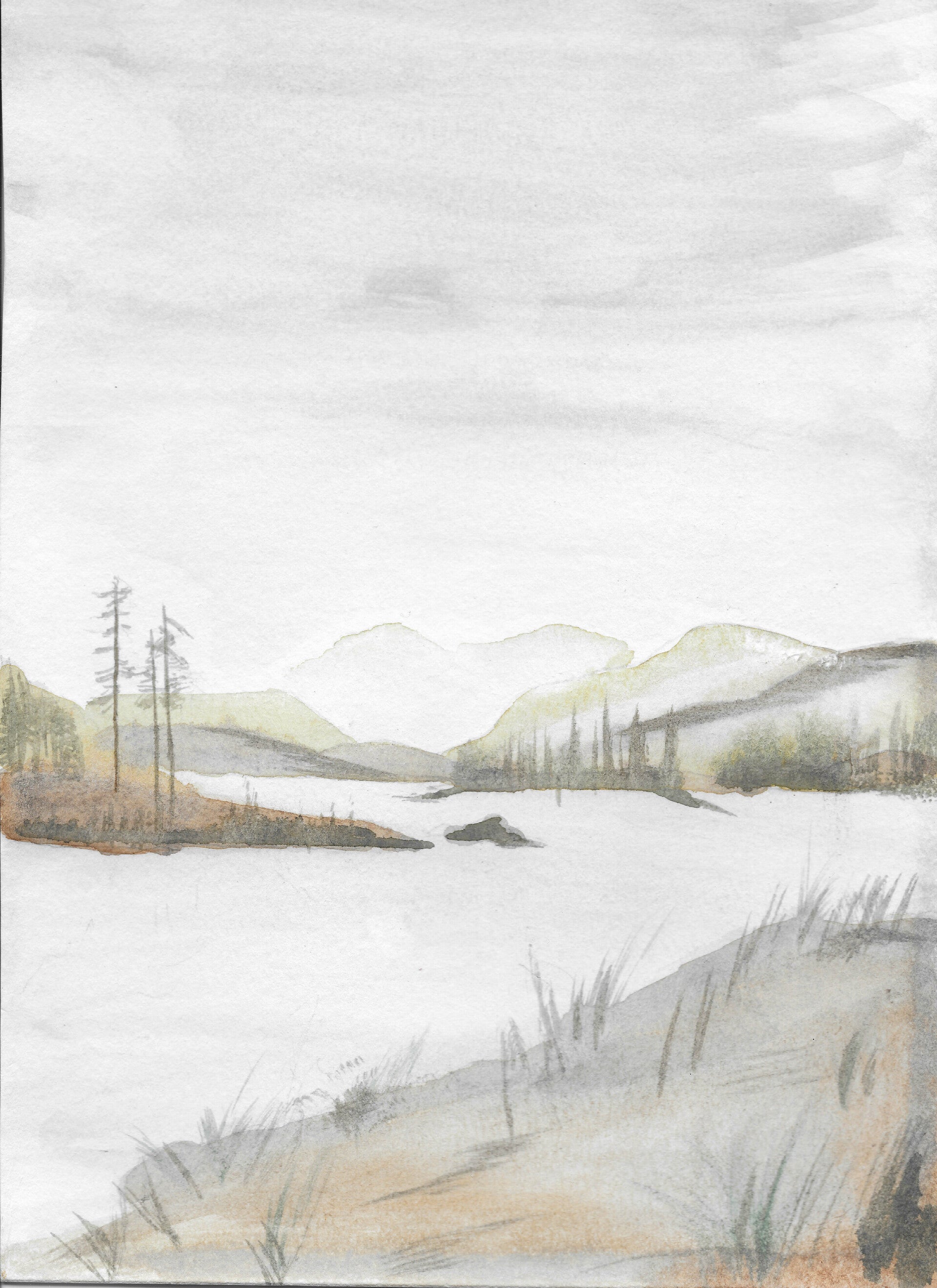 Aquarel - Highlands No.2
