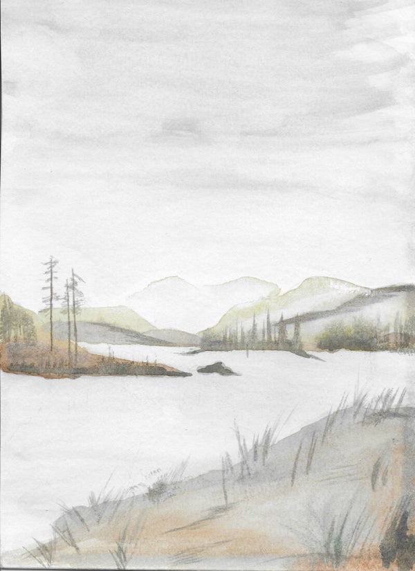 Aquarel - Highlands No.2