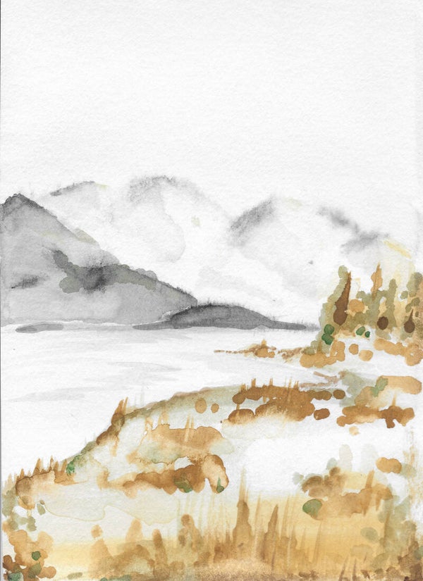 Aquarel - Highlands No.4