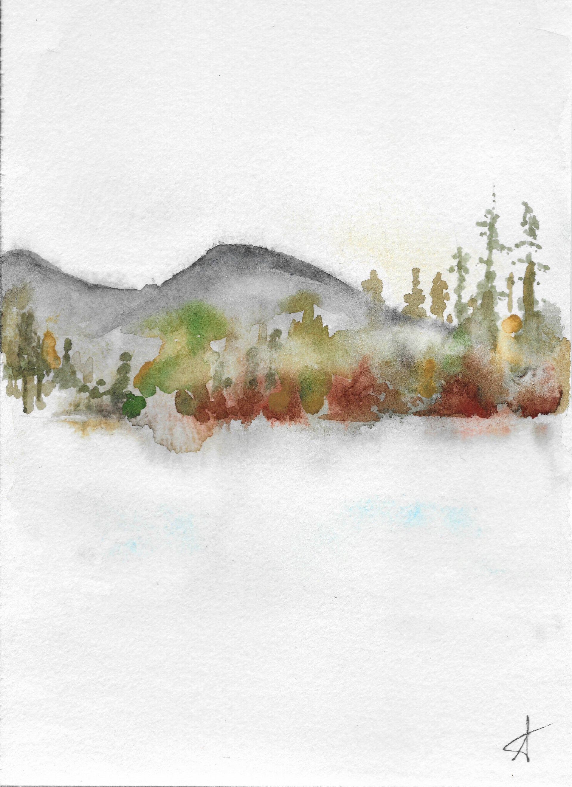 Aquarel - Highlands No.5
