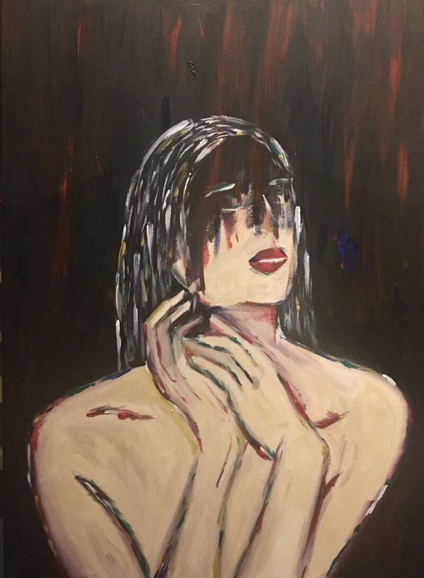 Red Rain - Large painting