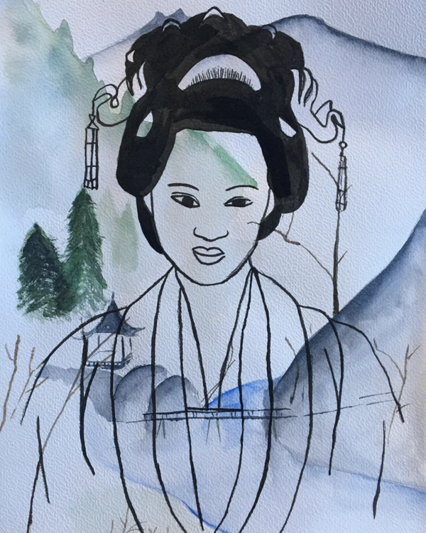 Asian aquarel (A4)
