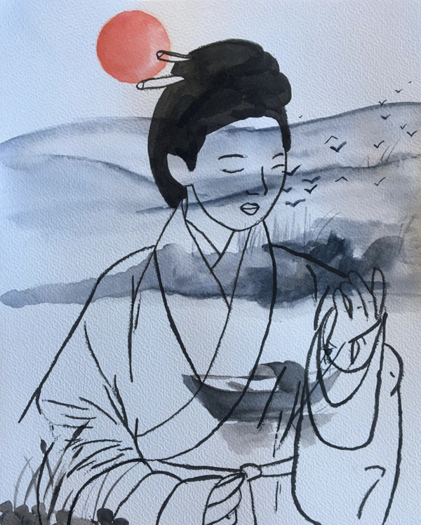 Asian aquarel (A4)