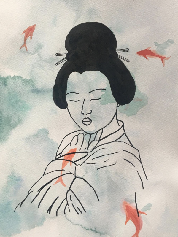Asian aquarel (A4)