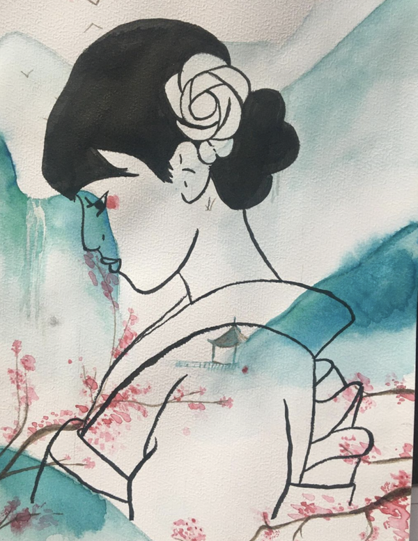 Asian aquarel (A4)