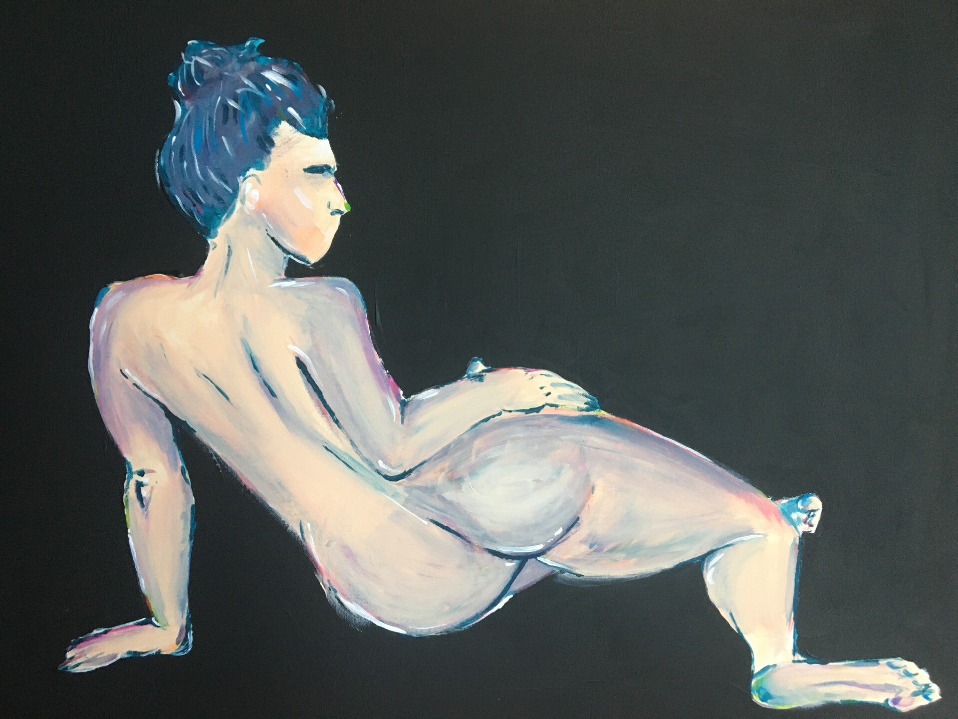Acrylic painting on canvas - Meredith