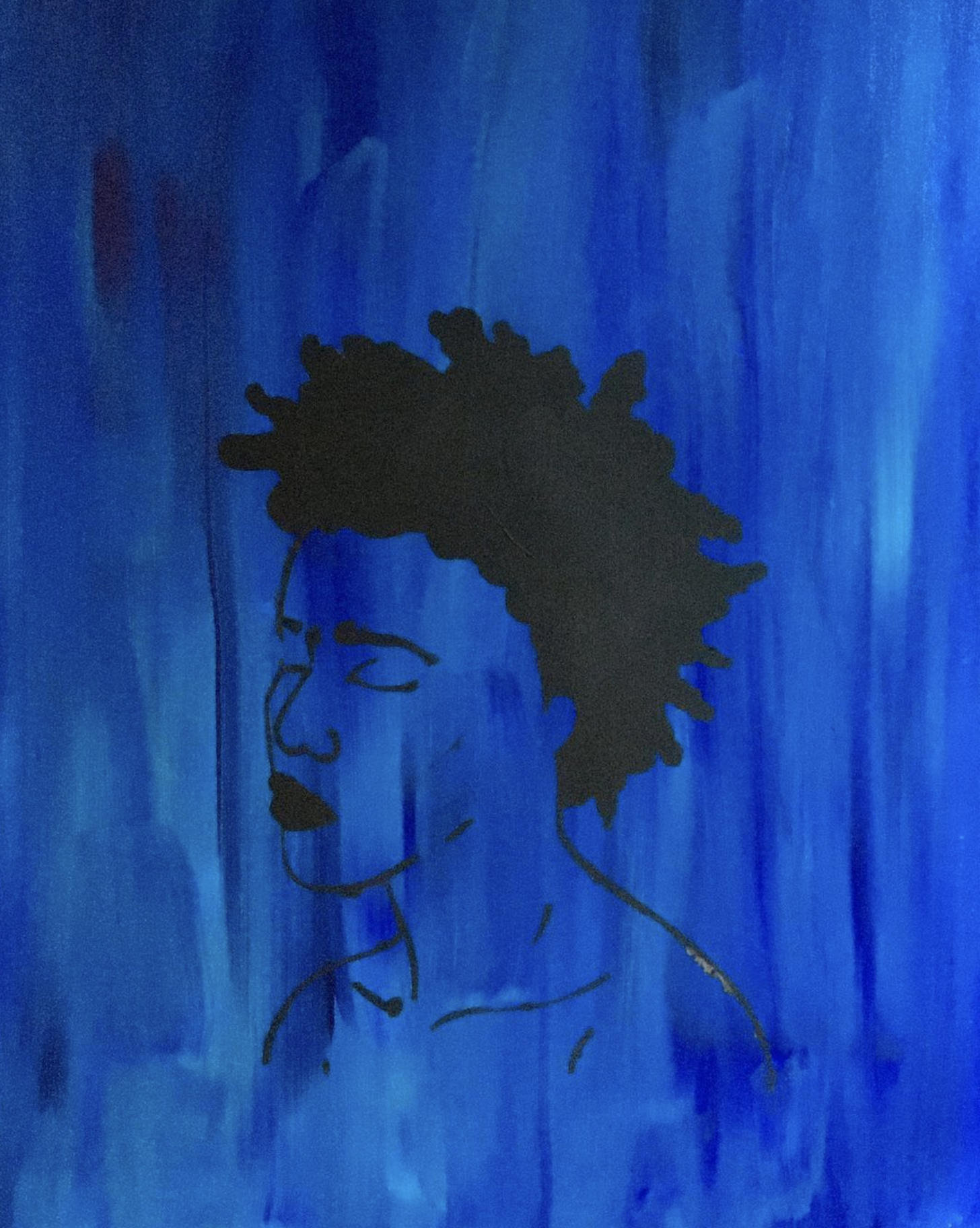 African woman blue (Large)
