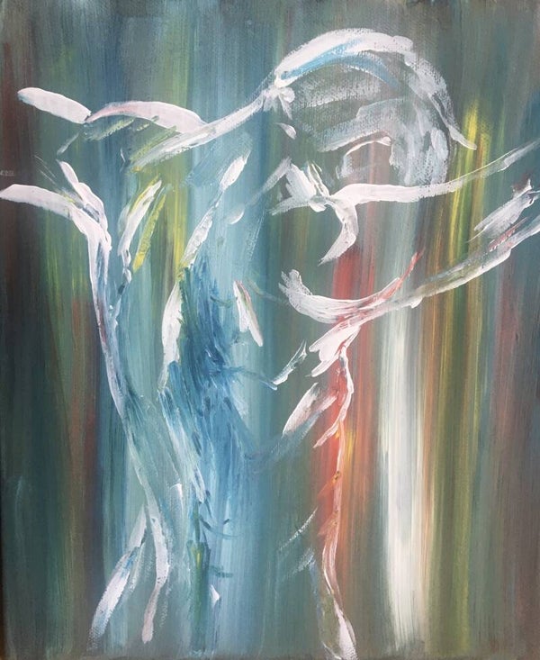 Acrylic painting on canvas - James
