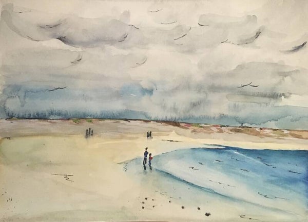 Aquarel - beach