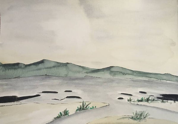 Aquarel - open lake