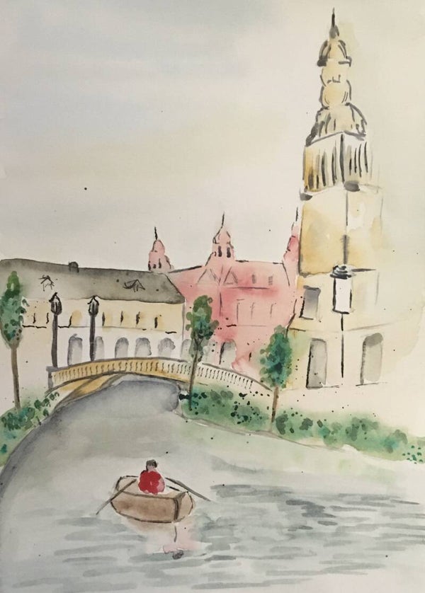 Aquarel - city