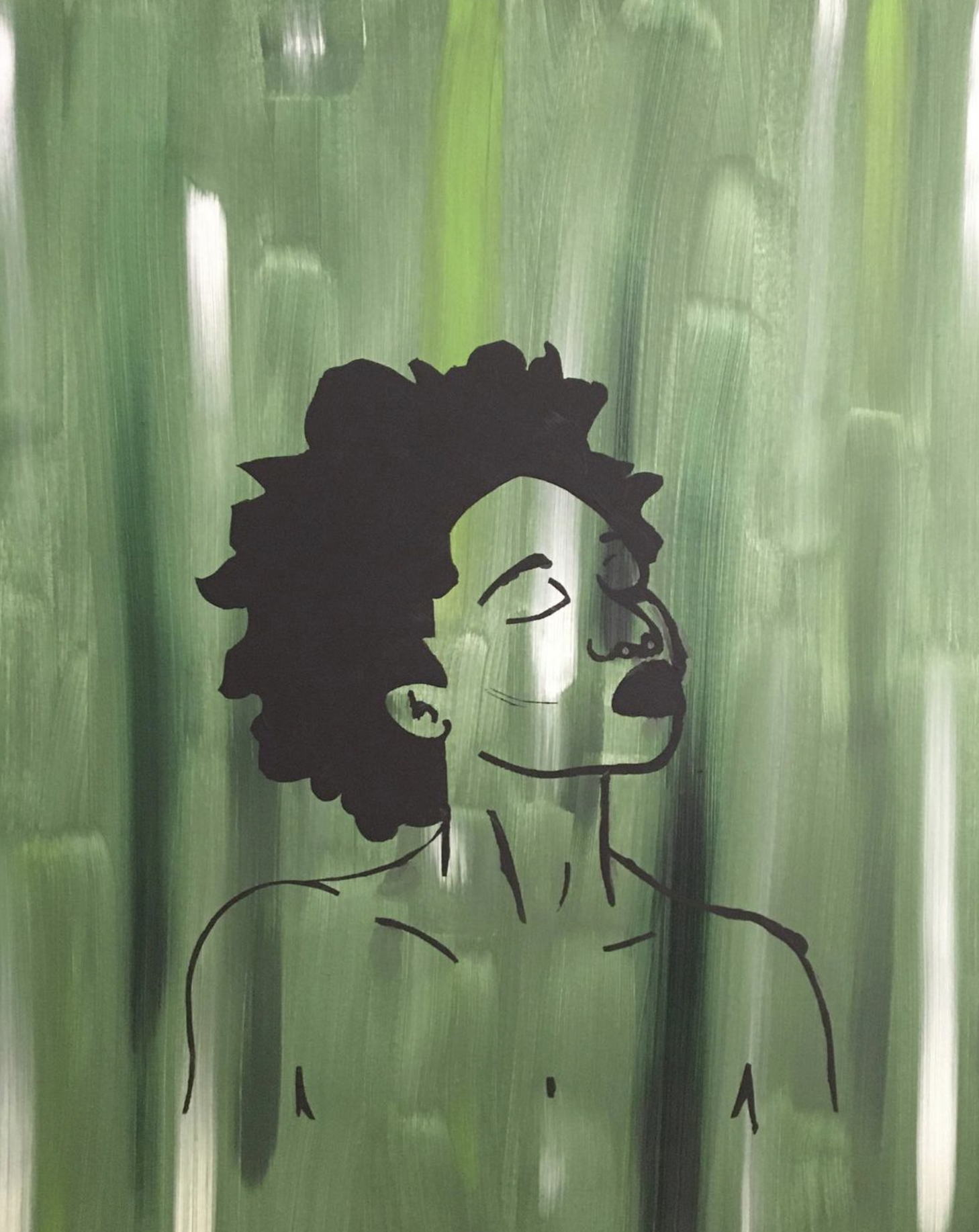 African woman green (large)