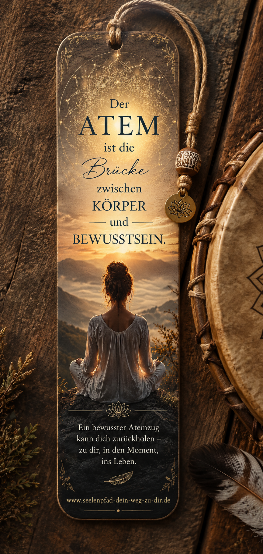 Lesezeichen braun