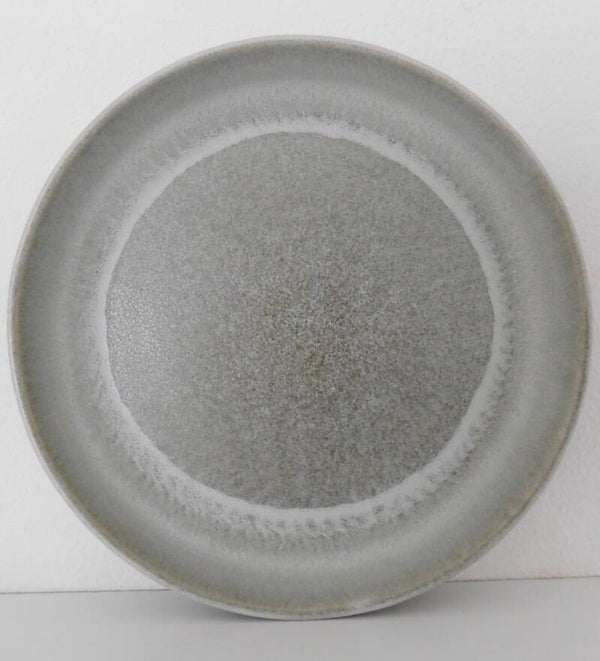 Bord opstaande rand grijs ø25cm