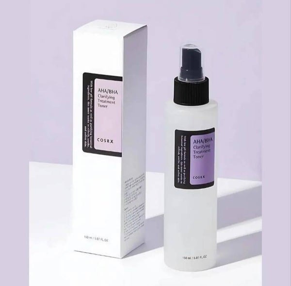 COSRX AHA/BHA Clarifying Toner – 150 ml Tónico exfoliante suave para piel más limpia, lisa y equilibrada
