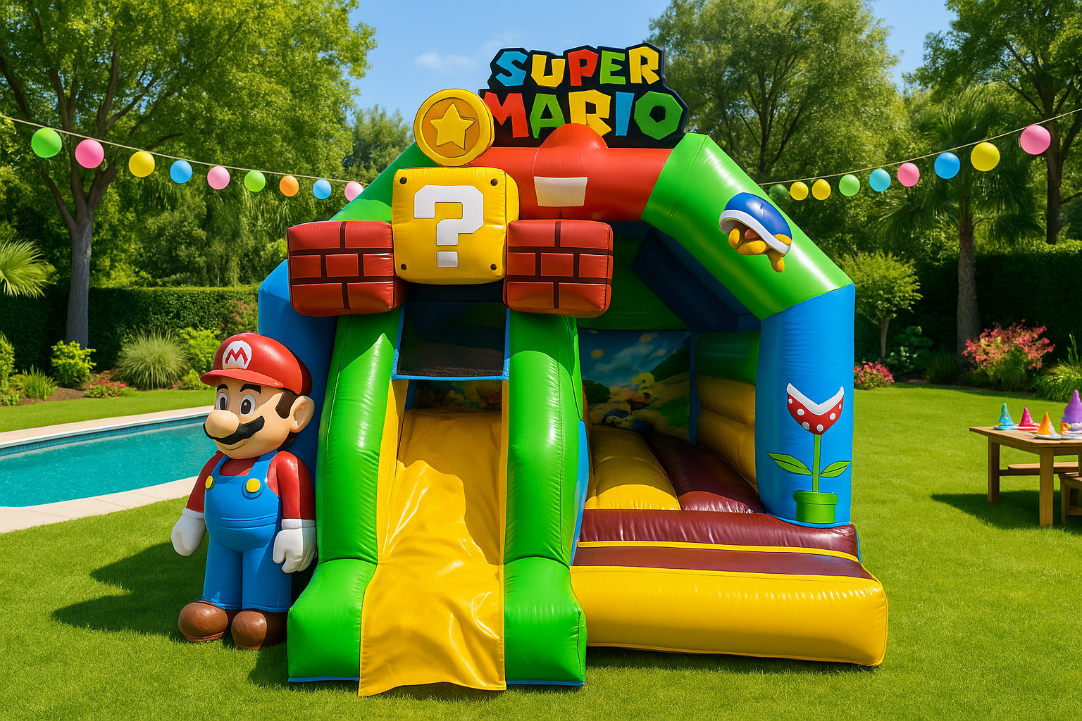 Le Château Gonflable Combo Super Mario