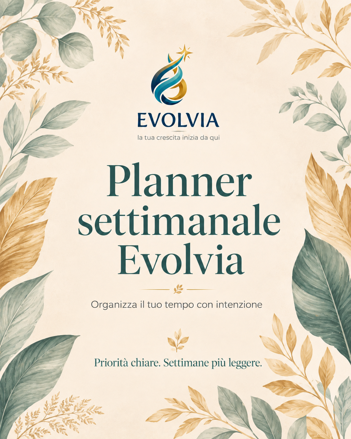 Planner settimanale Evolvia