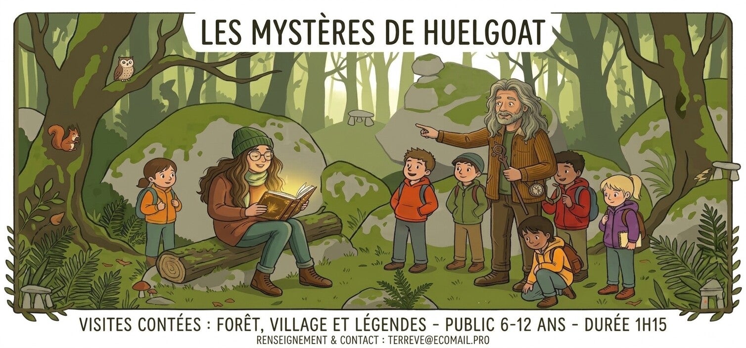 Visite contée pour les enfants en forêt de Huelgoat