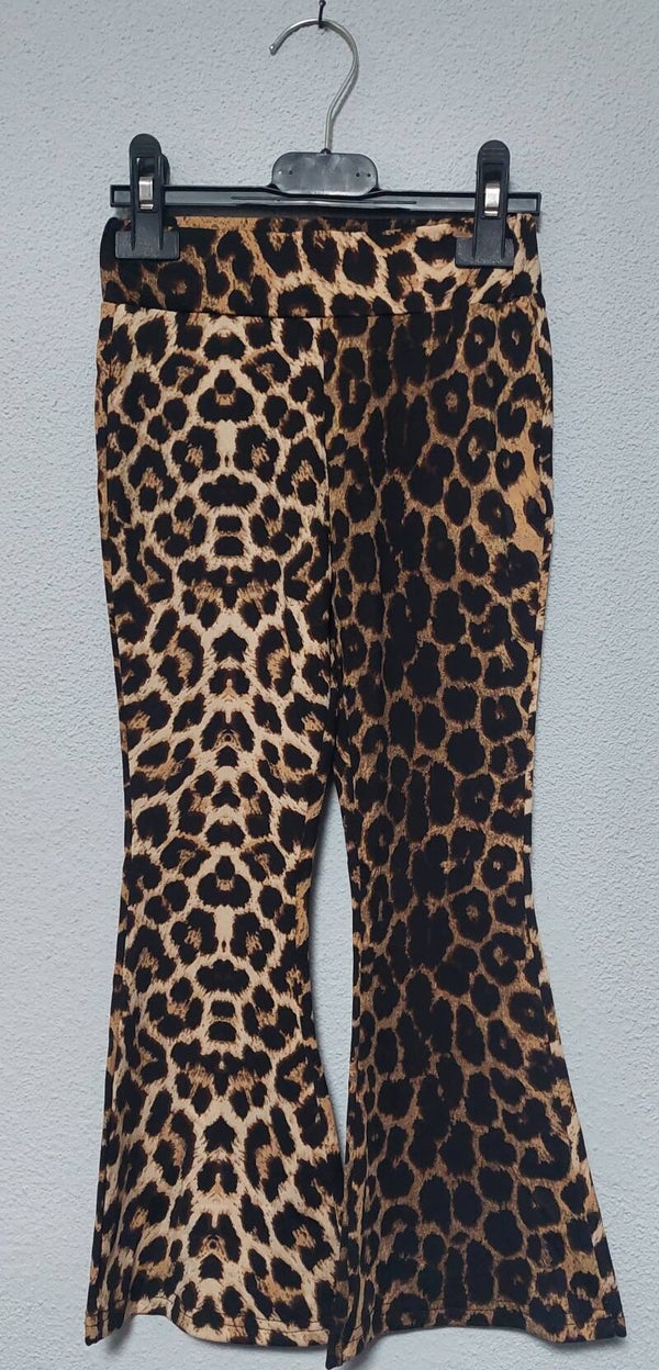 Flared broek panter