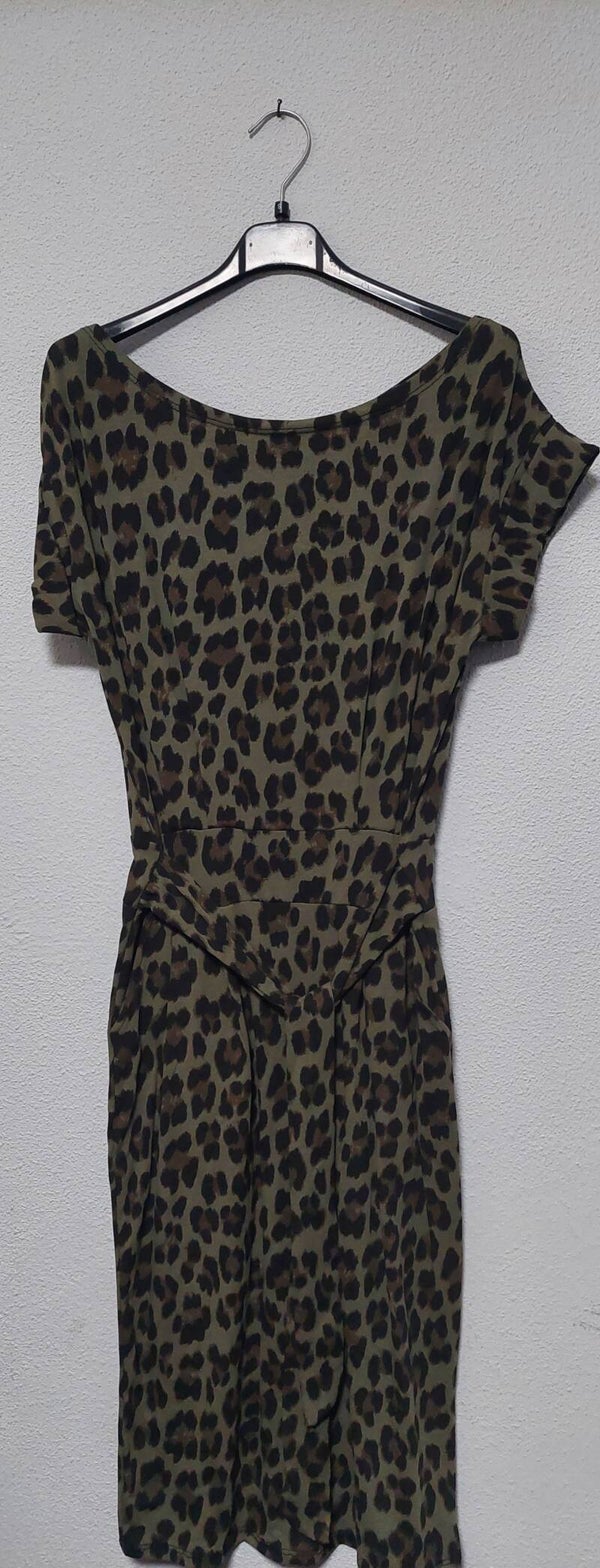 Jurk panterprint groen