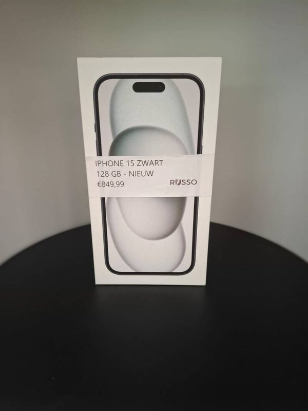 Iphone 15 Zwart 128GB Nieuw