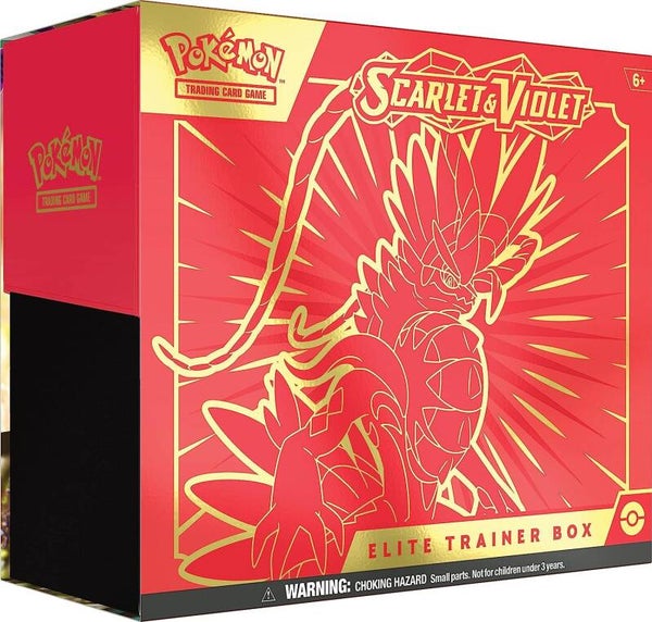 pokeom scarlet violet base elite trainerbox (scarlet)