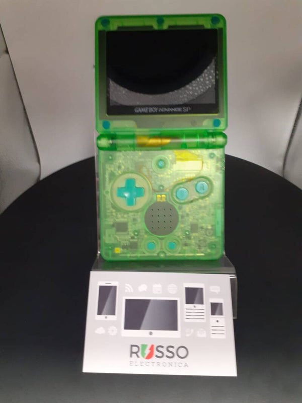 Gameboy Advance SP Transparant GROEN IPS 101