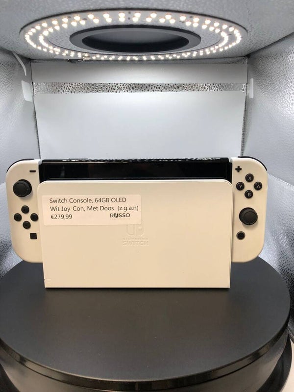 Switch Console, 64GB OLED Wit Joy-con, Met doos (z.g.a.n)