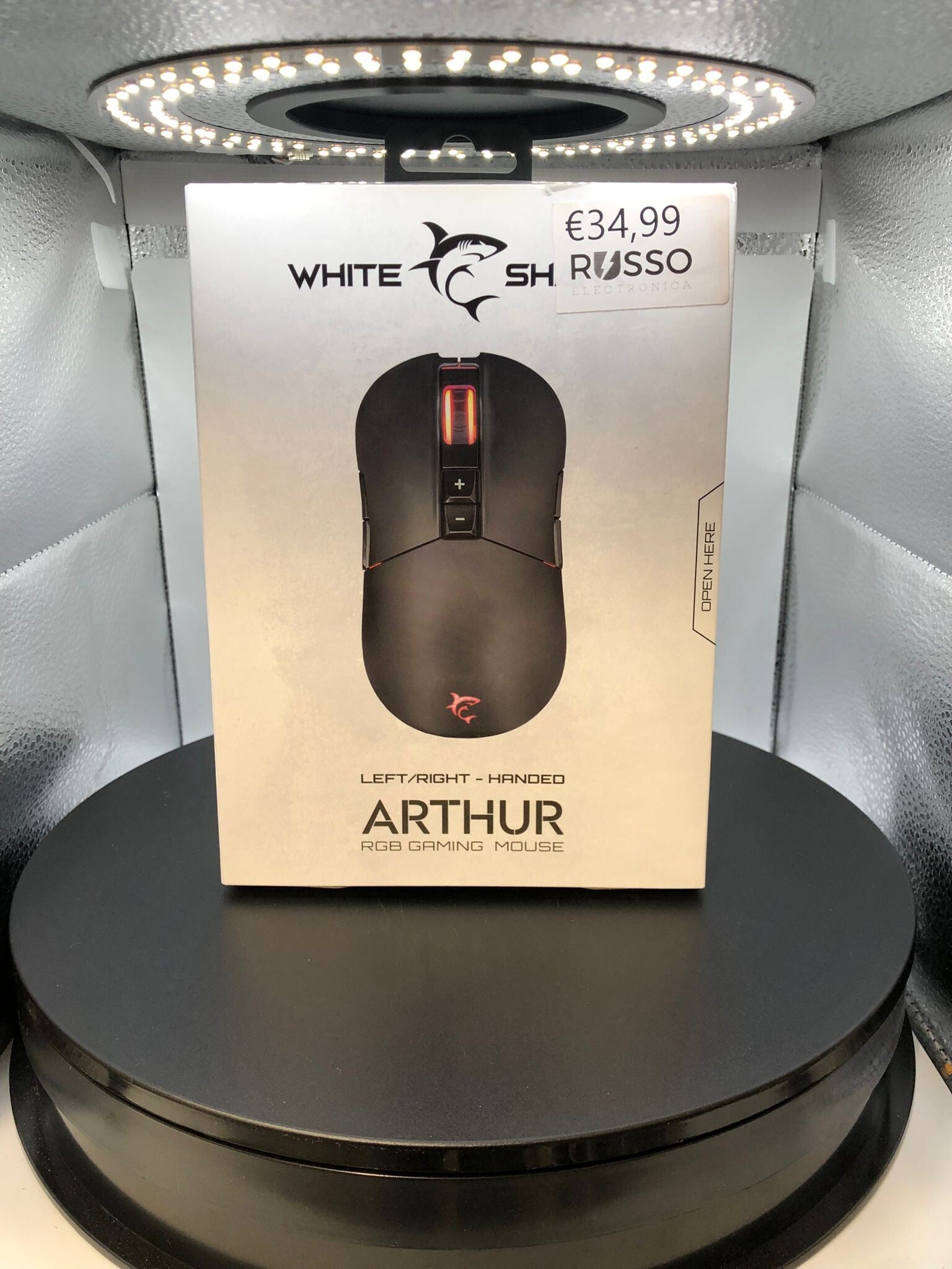 De White Shark Arthur Gaming Mouse