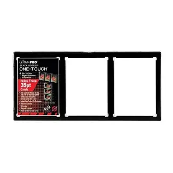 Ultra Pro Black Border One - Touch case display frame 3 cards