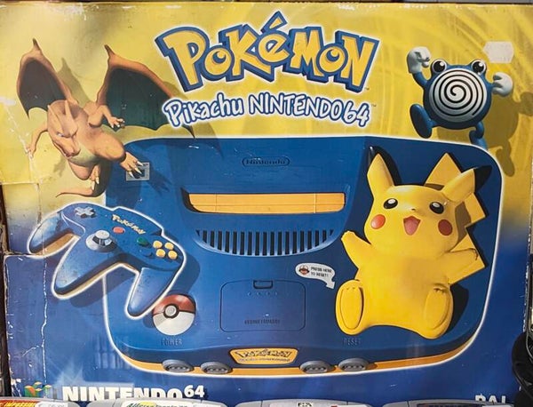 Nintendo 64 Pikachu Editie in Doos