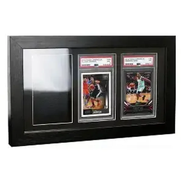 Evoretro Black Magnetic case display frame 3 cards