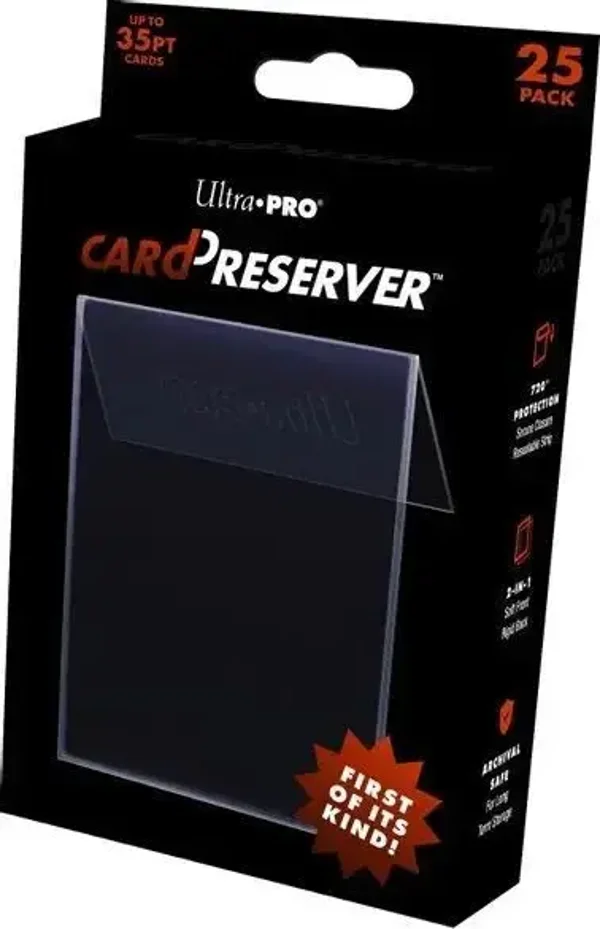 Ultra Pro Card Preserver - 25 Pack of Holders - Resealable CardPreserver