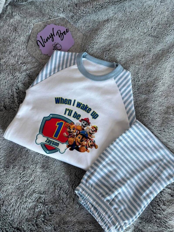 When I wake up birthday pyjamas