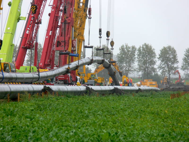 Intrekboog Gasunie Waternet Raasdorp Lijnden