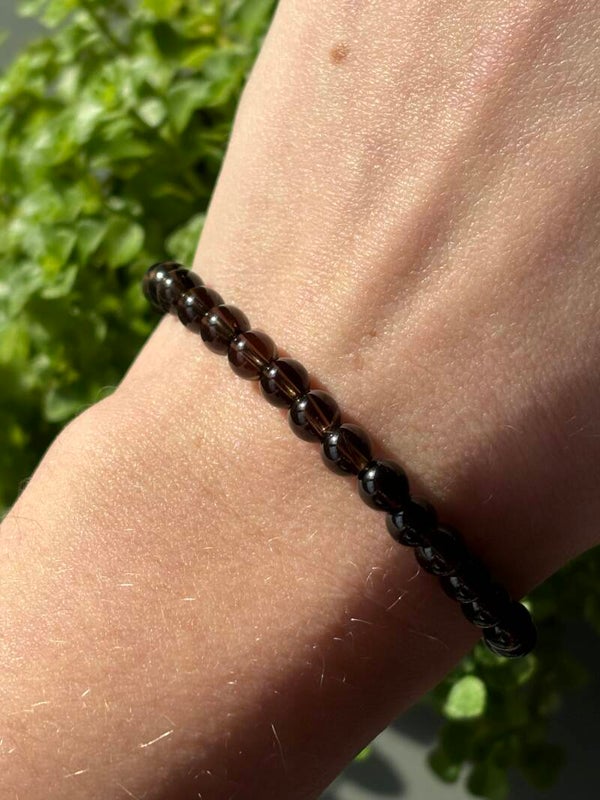 Rookkwarts kogelarmband