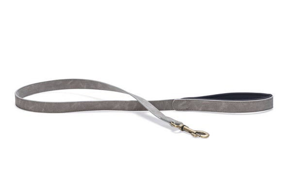 Beeztees Kunstleer Hondenriem Balacron Ax grijs 100x25 mm