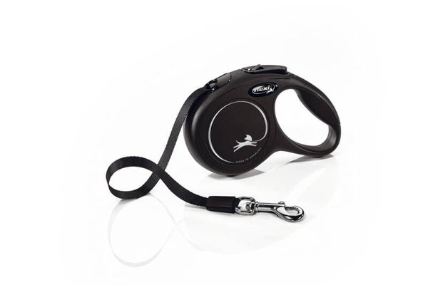 Flexi Hondenriem New Classic Band zwart XS 3M