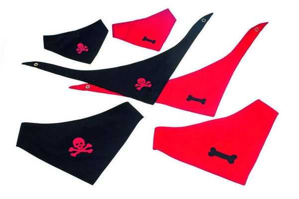 Karlie Bandana rood met kluifje 55-65 cm