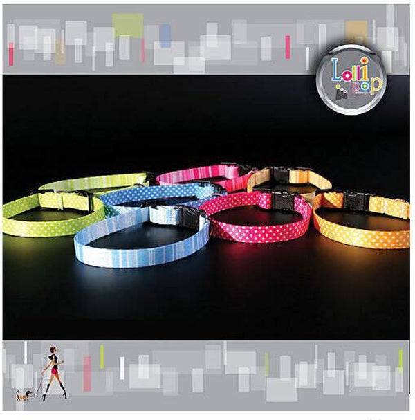 Nylon Halsband Lollipop Dots 20-33 cm