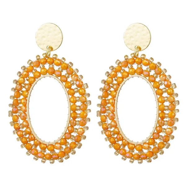 Oorbellen Orange boho