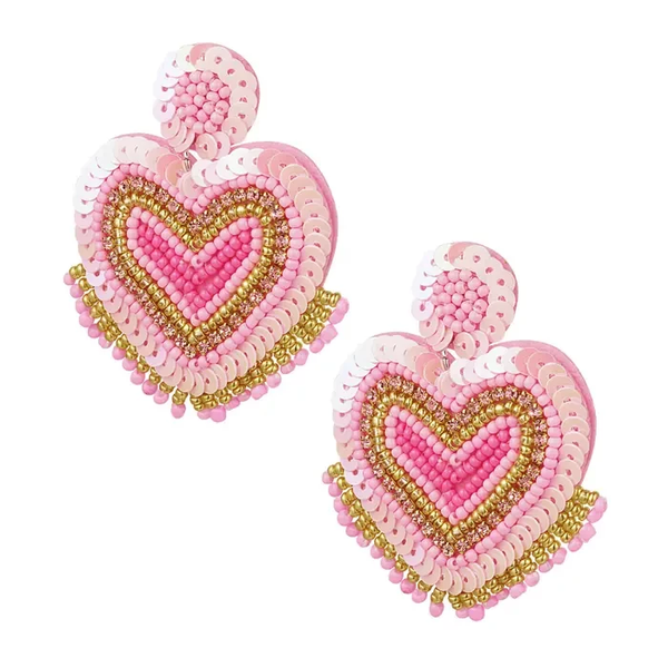 Oorbellen Biggest pink heart